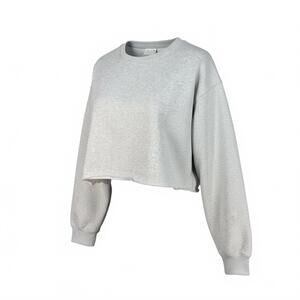 WILO The Label Grey Cropped Sweatshirt‎ Size Large Preppy Cute